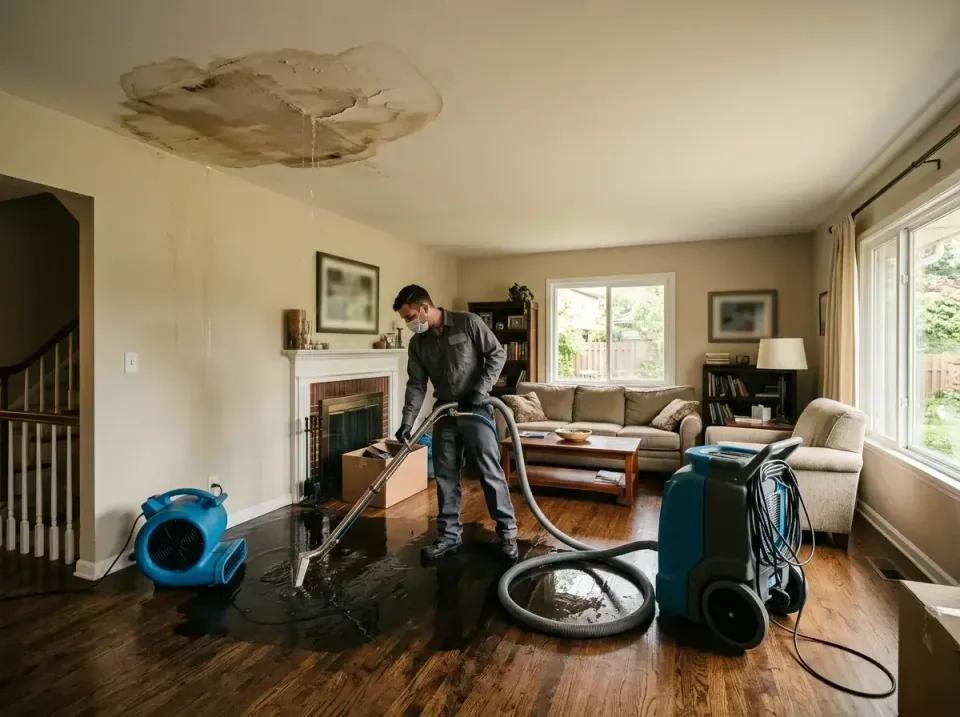 attic-pipe-burst-ceiling-drip-008 — frequently asked questions, Water Damage Restoration & Carpet Care in Beulah, ND